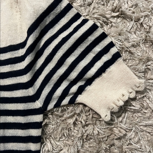 Zara Short Sleeve Stripped Knit Jumper - Picture 5 of 6